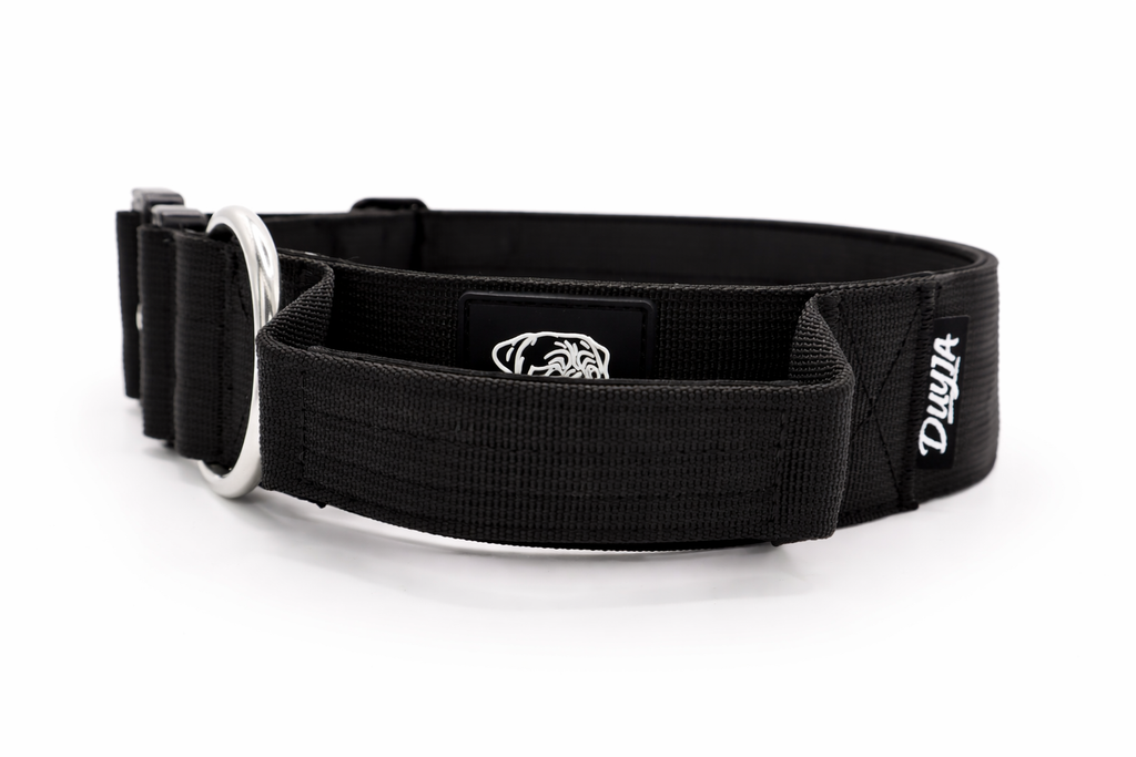 Taktisches Hundehalsband SCHWARZ 5cm