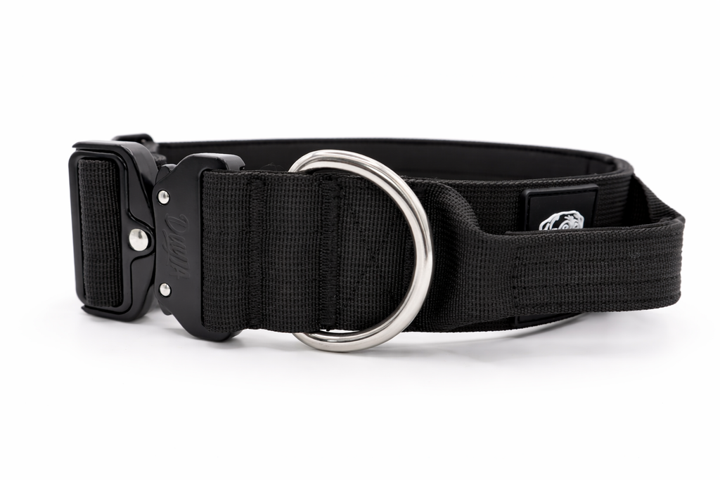 Taktisches Hundehalsband SCHWARZ 5cm
