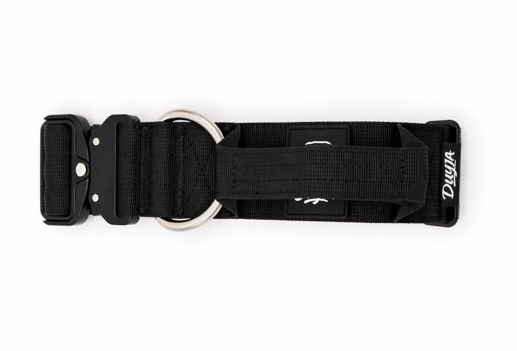 Taktisches Hundehalsband SCHWARZ 5cm